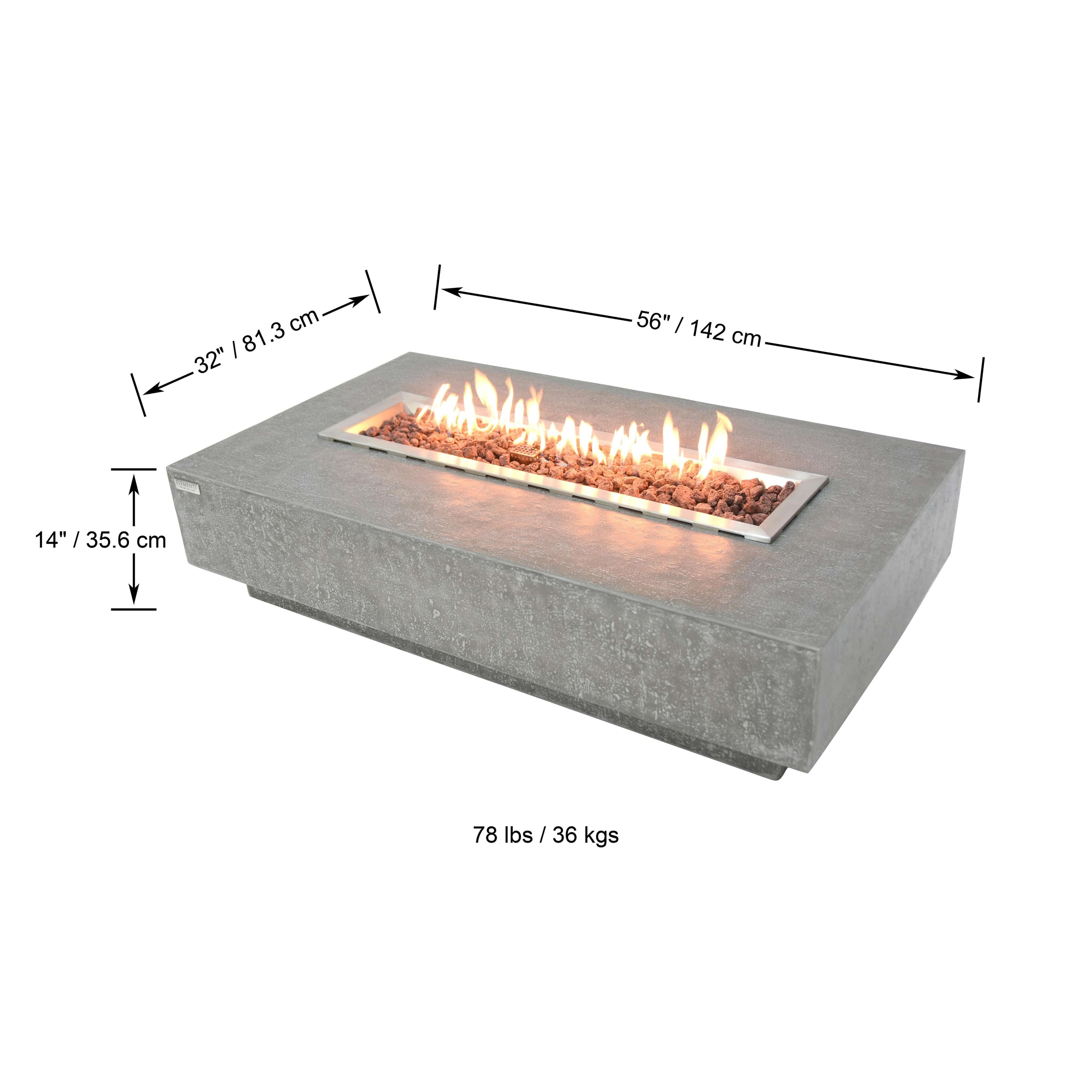 Elementi Hampton Fire Table