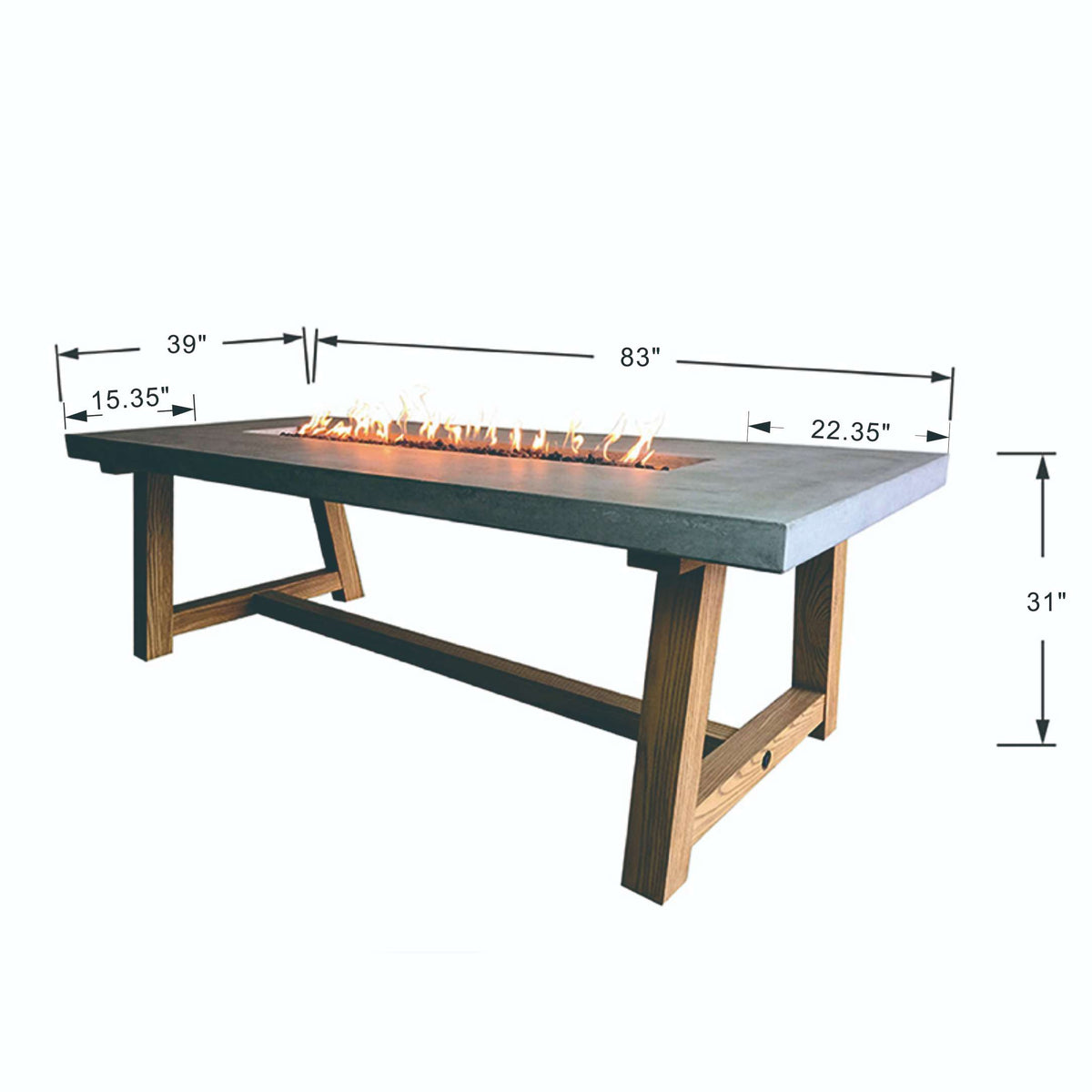 Elementi Sonoma Dining/Workshop Table
