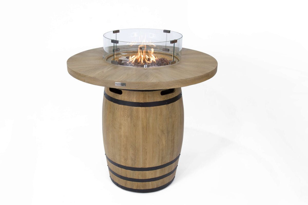 Elementi Lafite Barrel Fire Table
