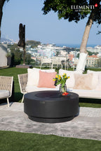 Elementi Plus Nimes Round Concrete Fire Pit Table