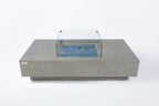 Elementi Plus Monte Carlo Rectangular Concrete Fire Pit Table