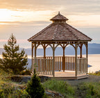 Outdoor Living Today 12′ Bayside Gazebo with Screen Kit
