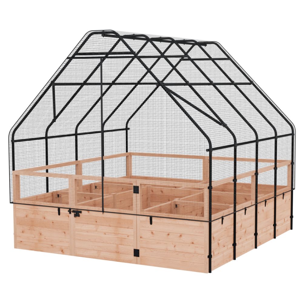Outdoor Living Today Garden in a Box With Birdnetting Cover | 8 x 8