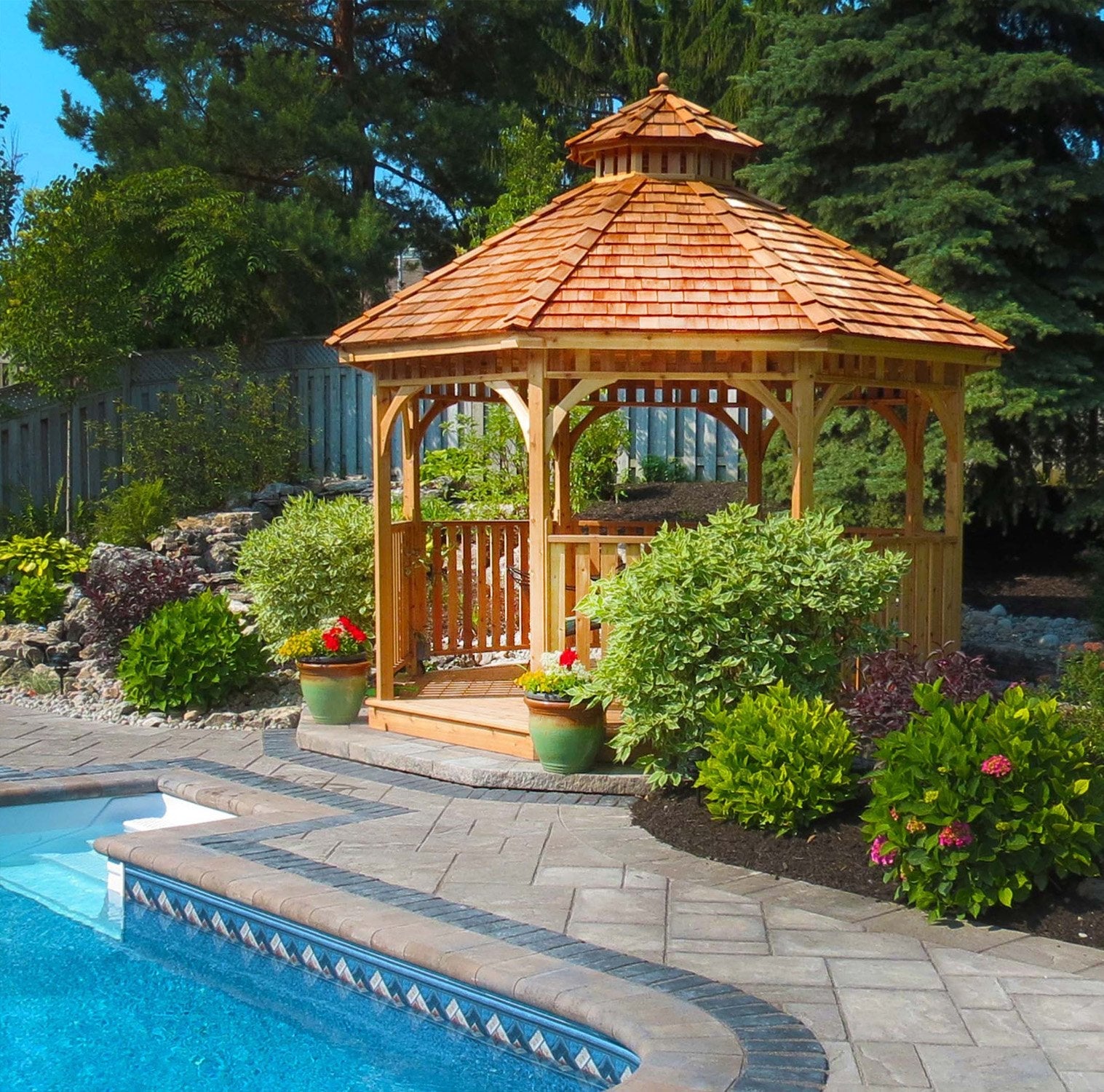 Outdoor Living Today 12′ Bayside Panelized Octagon Gazebo