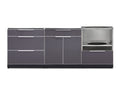 NewAge Outdoor Kitchen 3-Piece Cabinet Set with 3-Drawer, Bar and Kamado Cabinet