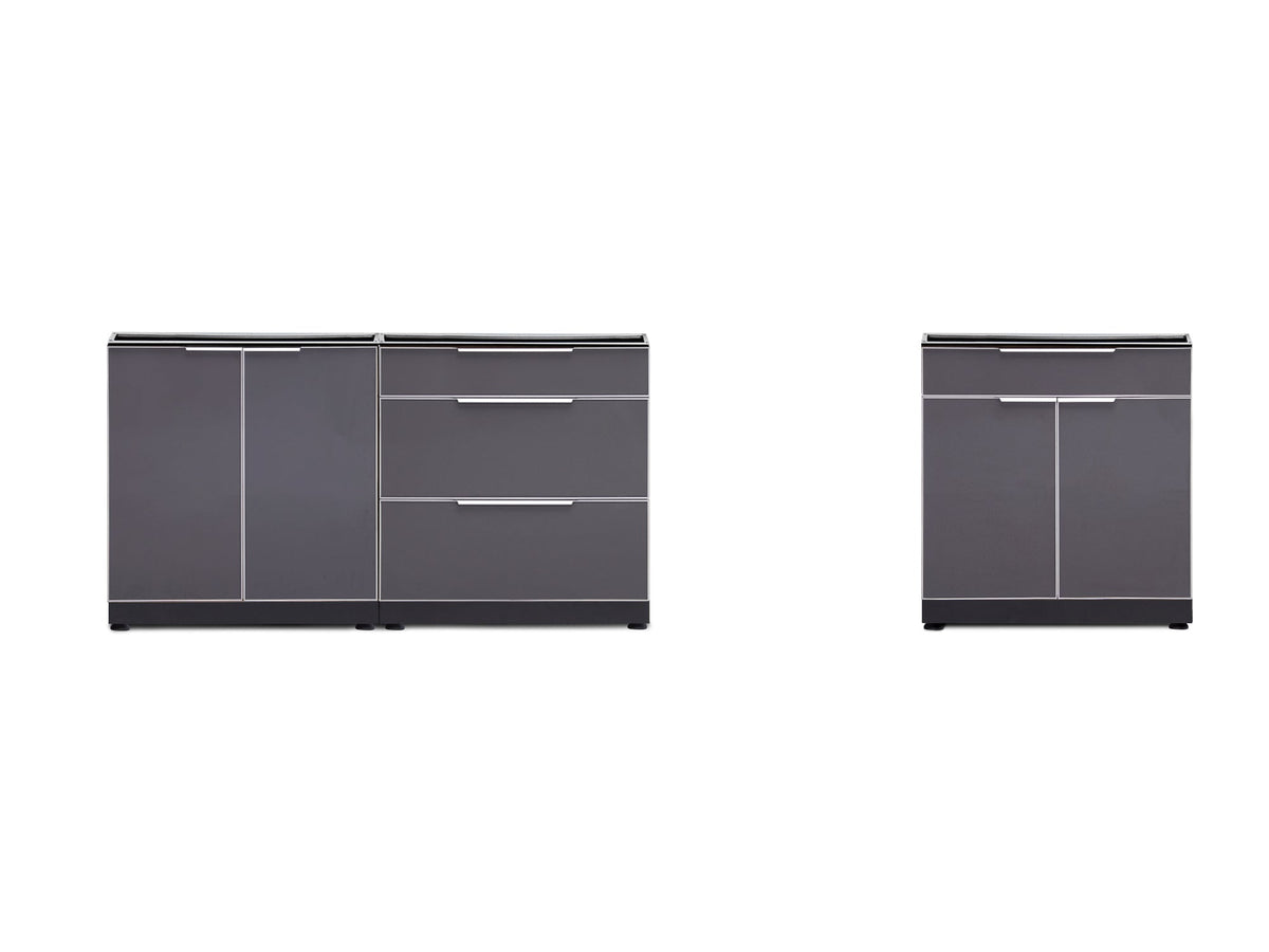 NewAge Outdoor Kitchen 3-Piece Modular Cabinet Set