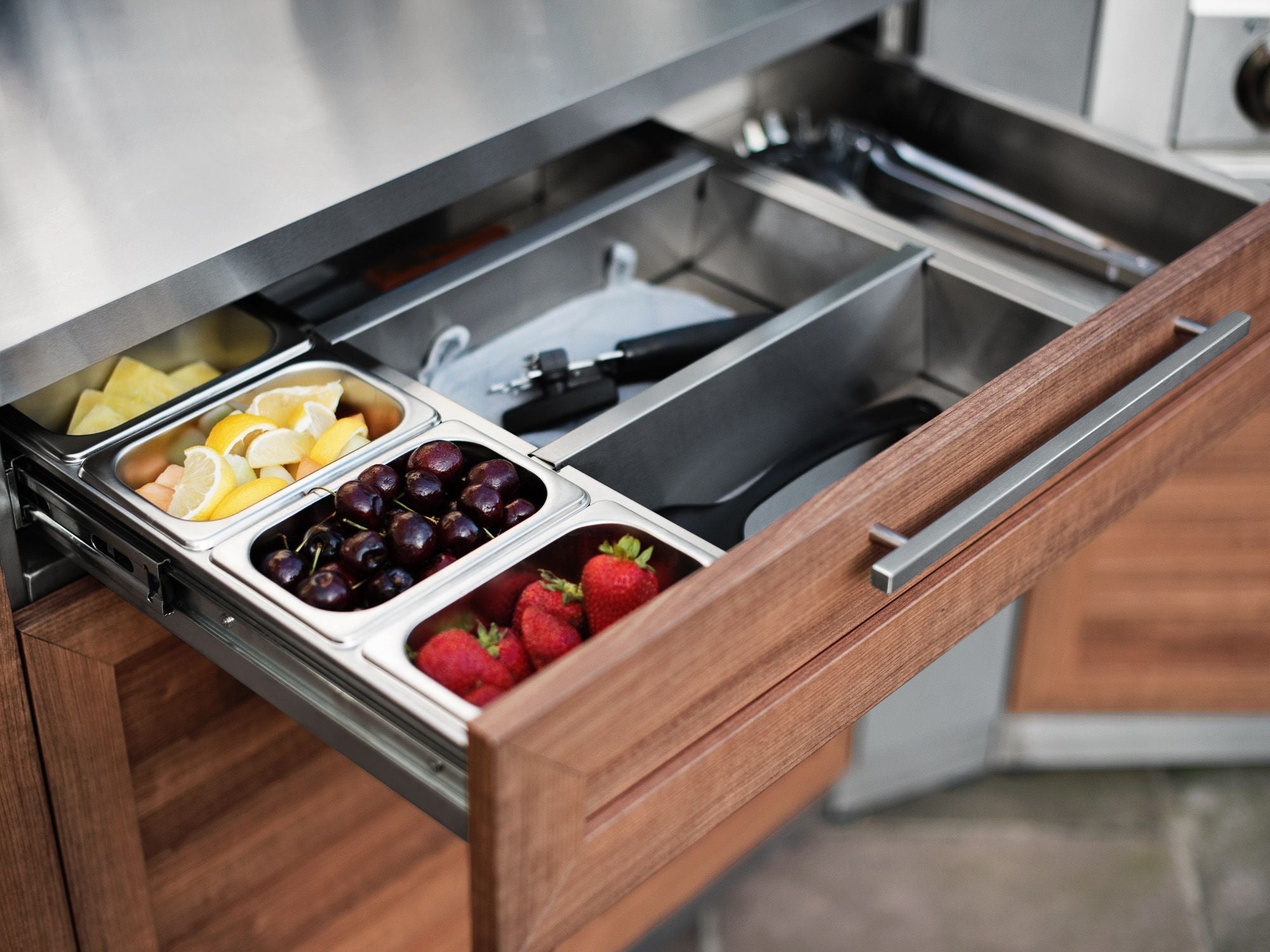 NewAge Outdoor Kitchen 3-Piece Cabinet Set with Sink, Bar and 40in Grill Cabinet