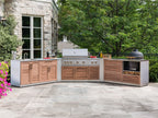 NewAge Outdoor Kitchen 3-Piece Cabinet Set with Sink, Bar and 36in Grill Cabinet