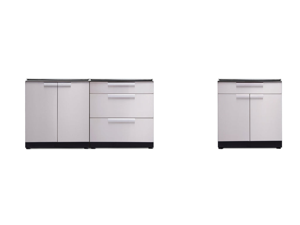 NewAge Outdoor Kitchen 3-Piece Modular Cabinet Set