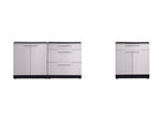 NewAge Outdoor Kitchen 3-Piece Modular Cabinet Set