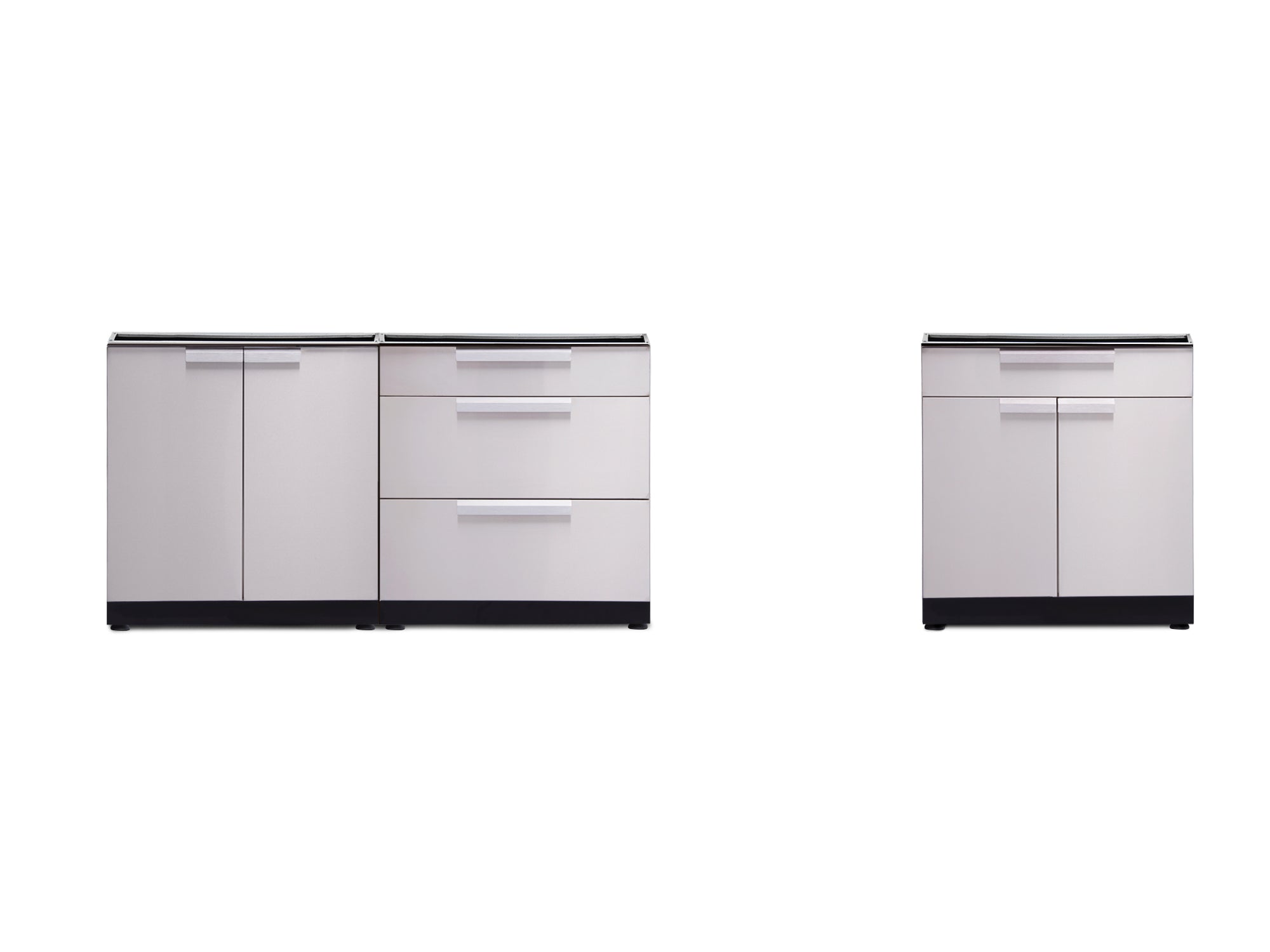 NewAge Outdoor Kitchen 3-Piece Modular Cabinet Set