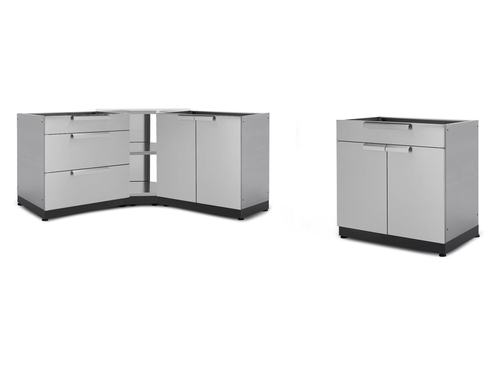 NewAge Outdoor Kitchen 4-Piece Modular Cabinet Set