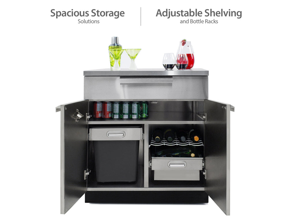 NewAge Outdoor Kitchen 4-Piece Modular Cabinet Set
