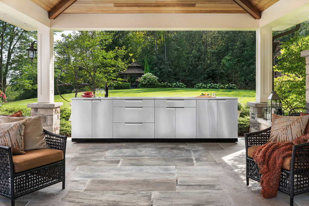 NewAge Outdoor Kitchen 4-Piece Modular Cabinet Set