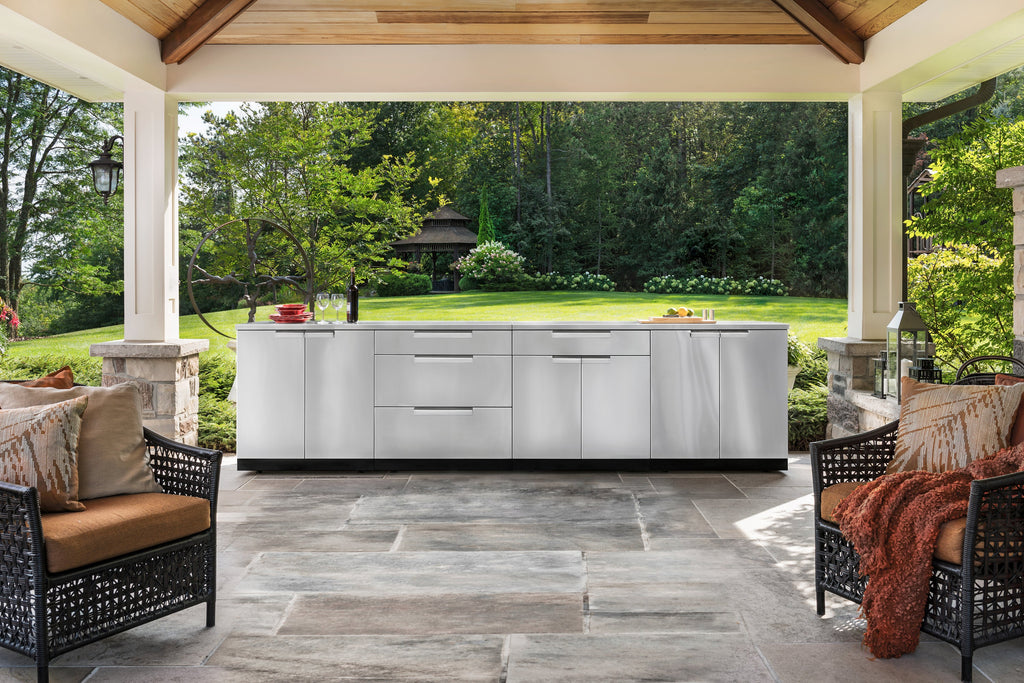 NewAge Outdoor Kitchen 3-Piece Modular Cabinet Set