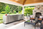NewAge Outdoor Kitchen 3-Piece Cabinet Set with Sink, Bar and 40in Grill Cabinet