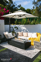Elementi Plus Varna Marble Porcelain Fire Table