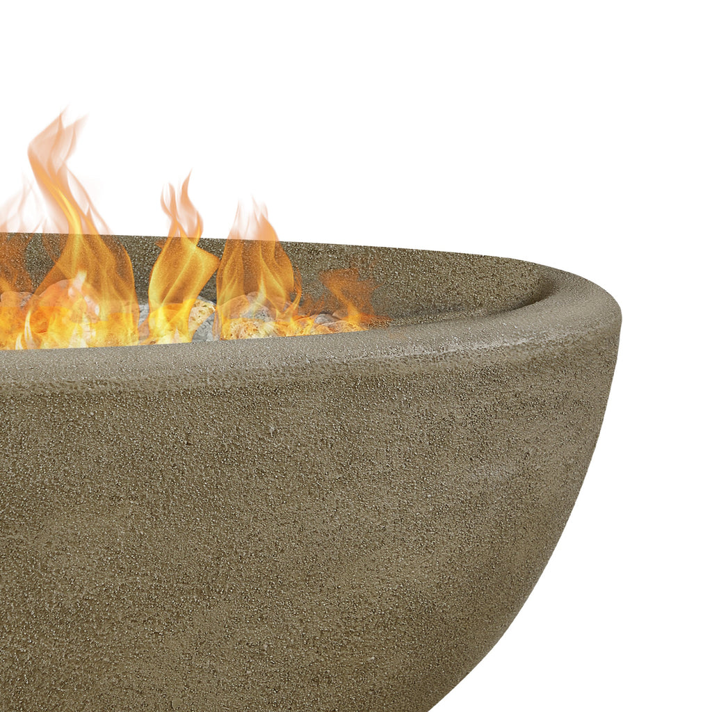 Real Flame Riverside 48" Oval Propane Fire Pit Bowl - 590LP