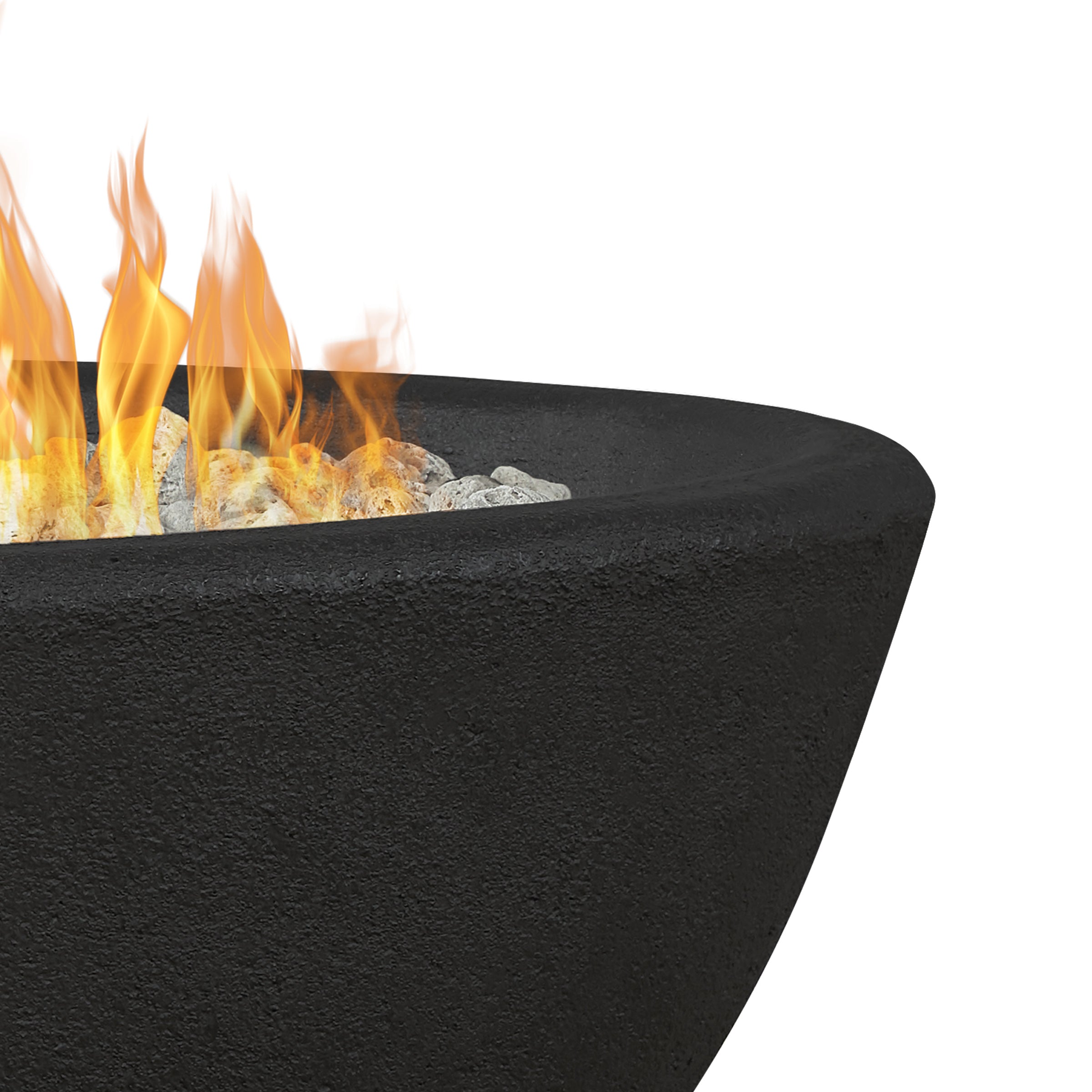 Real Flame Riverside 48" Oval Propane Fire Pit Bowl - 590LP