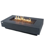 Elementi Plus Positano Rectangular Concrete Fire Pit Table
