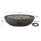 Real Flame Riverside 58" Oval Propane Fire Pit Bowl - 592LP