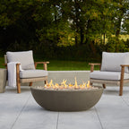 Real Flame Riverside 48" Oval Propane Fire Pit Bowl - 590LP
