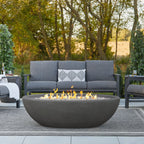 Real Flame Riverside 58" Oval Propane Fire Pit Bowl - 592LP