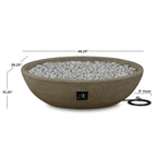 Real Flame Riverside 48" Oval Propane Fire Pit Bowl - 590LP