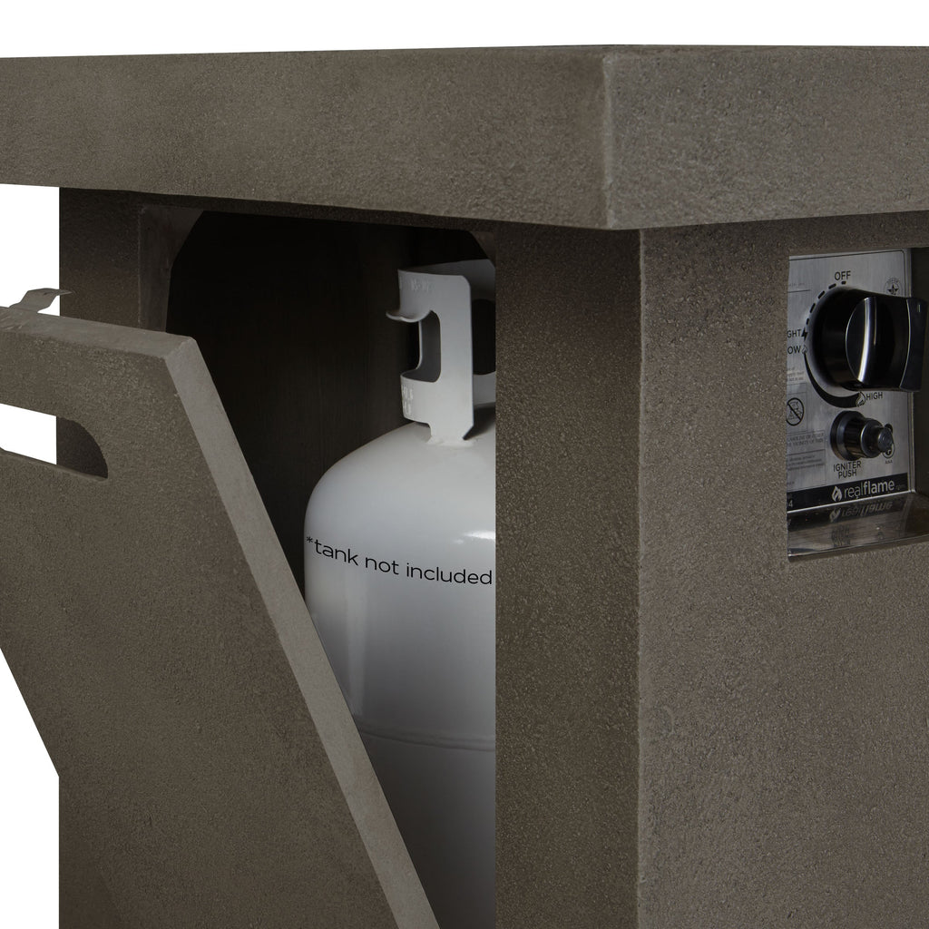Real Flame Ventura Rectangle Propane or Natural Gas Fire Pit Table