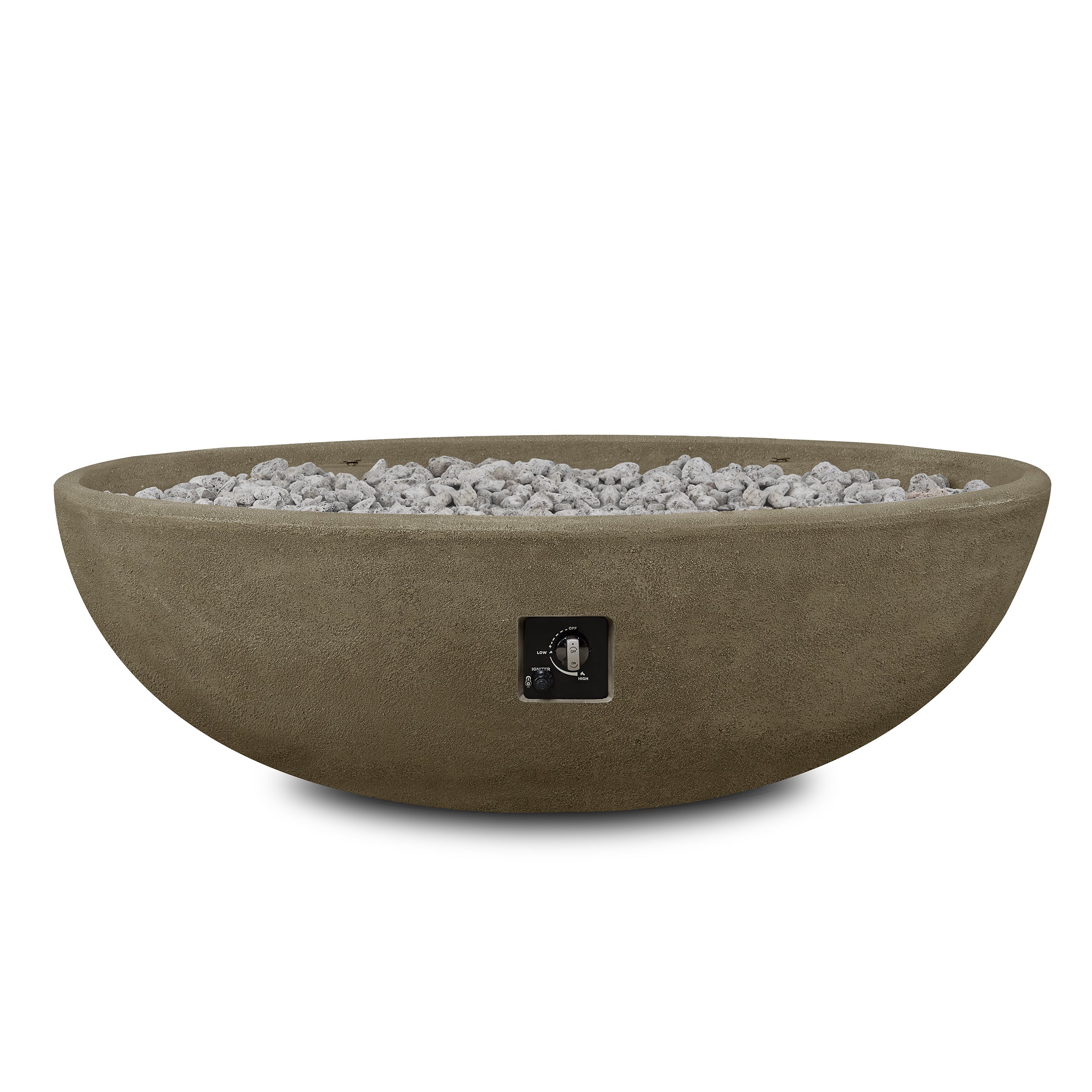 Real Flame Riverside 48" Oval Propane Fire Pit Bowl - 590LP