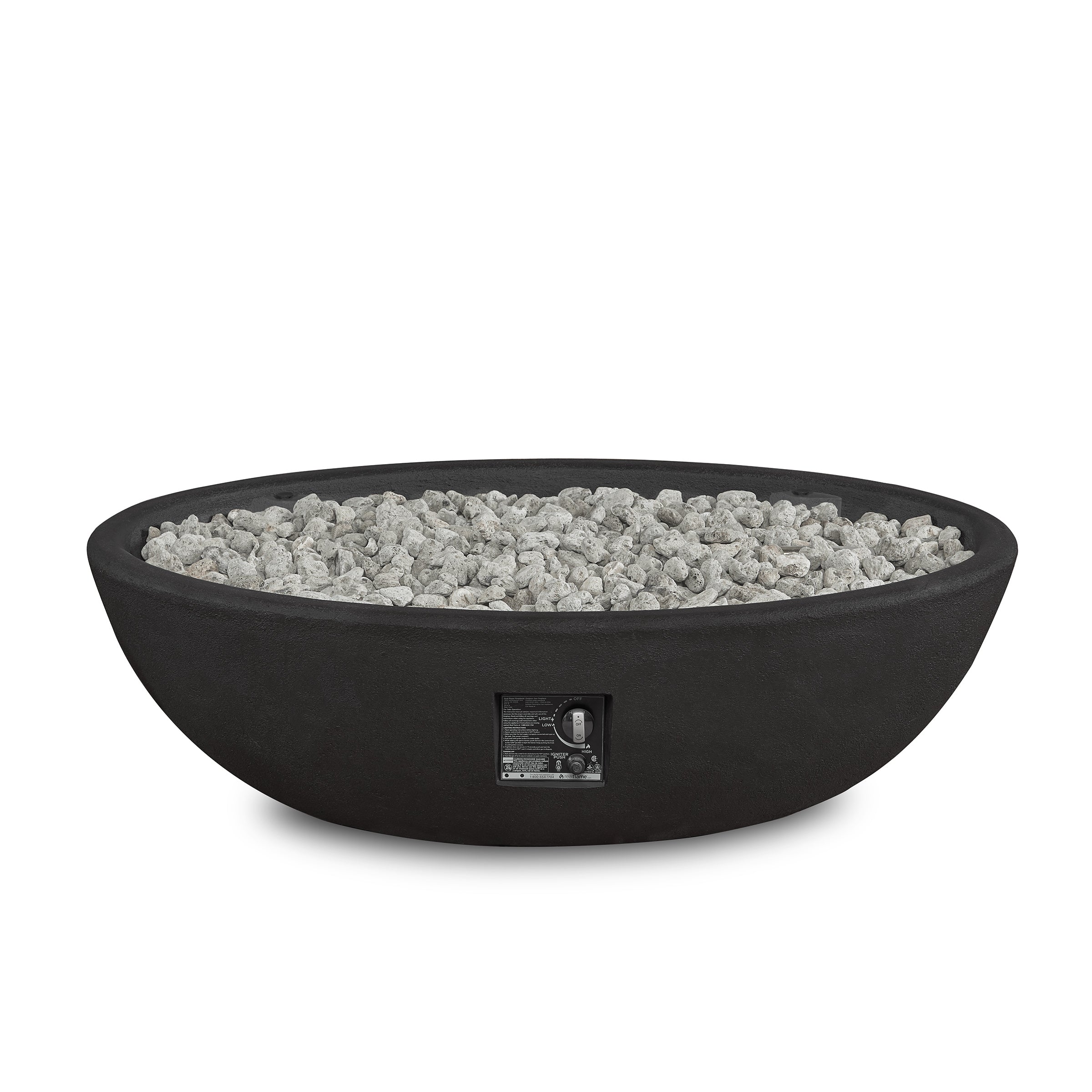 Real Flame Riverside 48" Oval Propane Fire Pit Bowl - 590LP