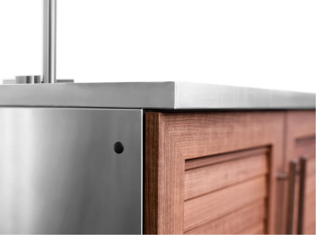 NewAge Outdoor Kitchen 2-Piece Cabinet Set with Sink, Bar and Grill Cabinet - Multiple Sizes