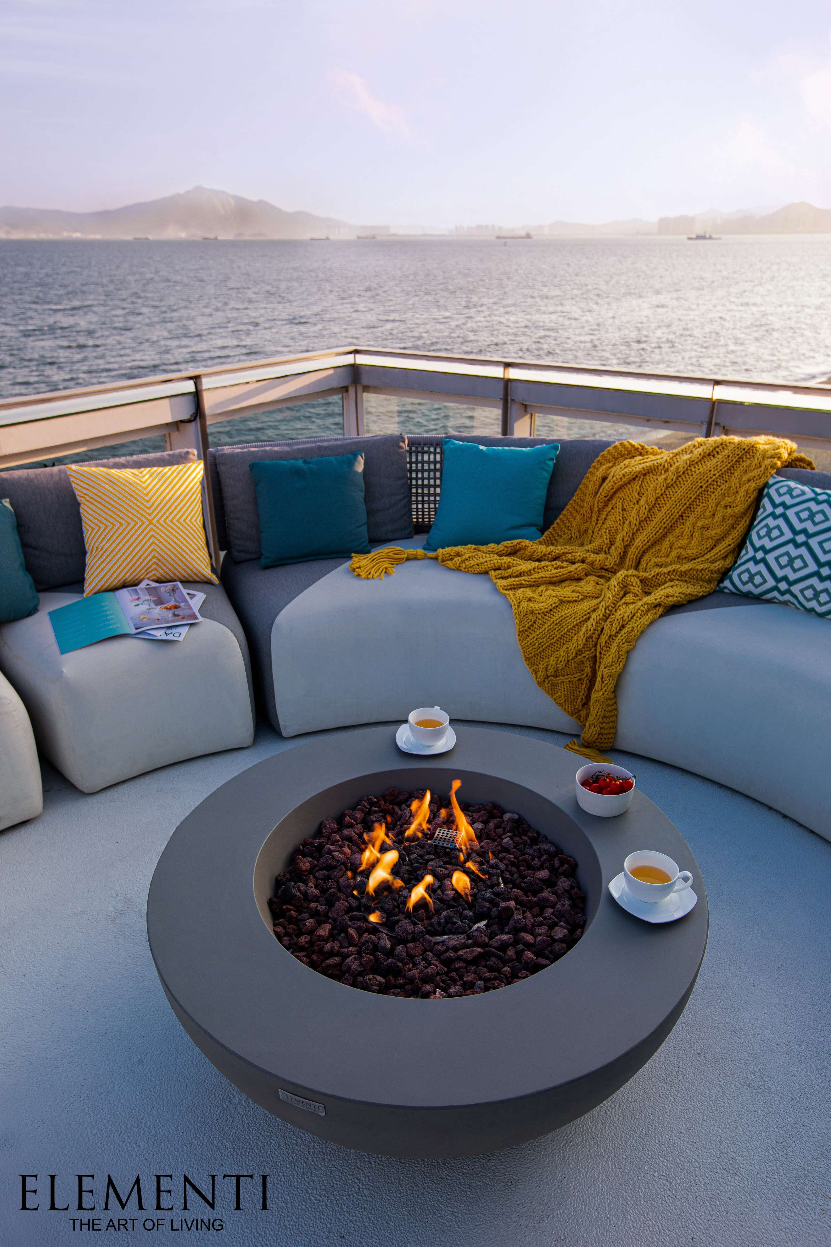 Elementi Lunar Bowl Fire Table