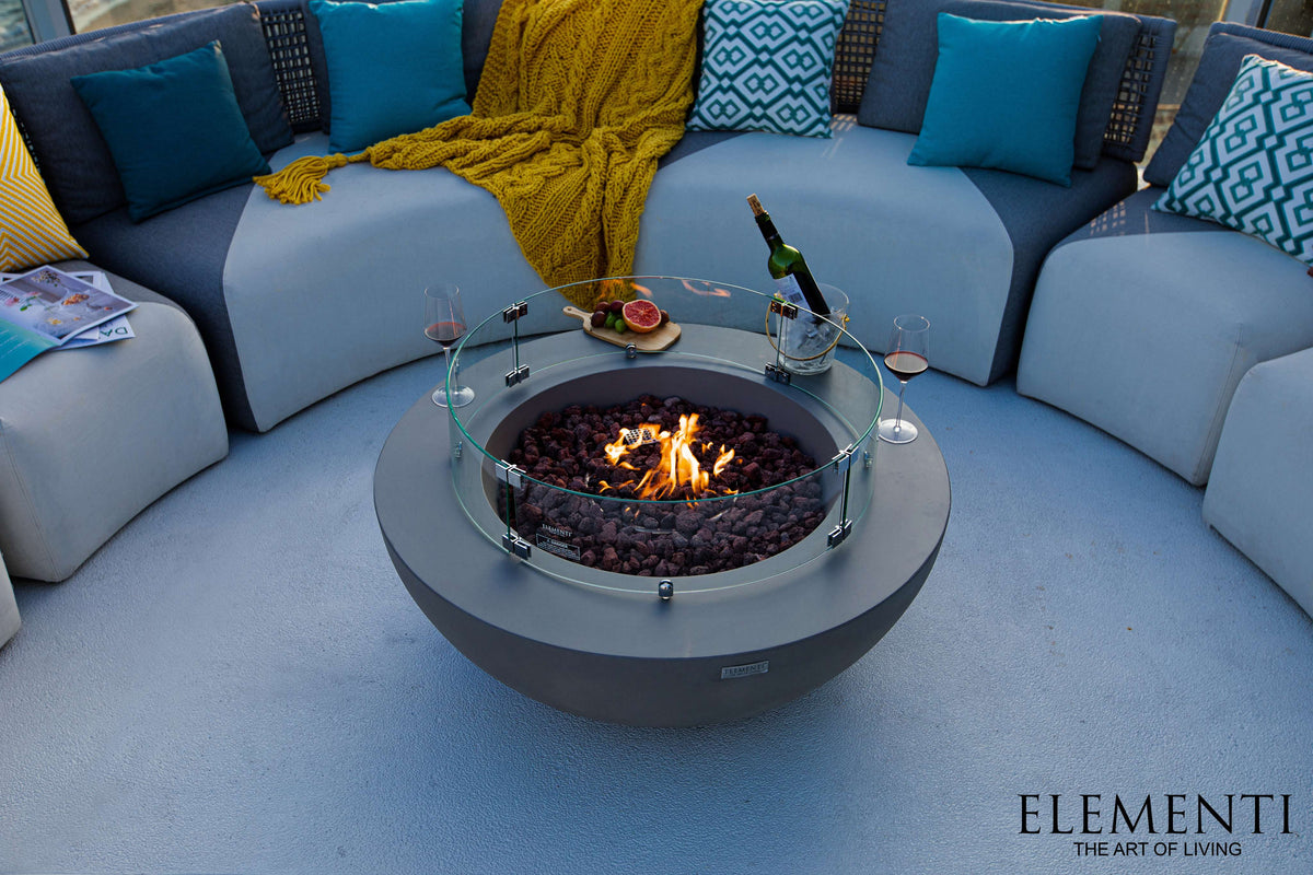 Elementi Lunar Bowl Fire Table