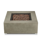 Real Flame Aegean Square Propane or Natural Gas Fire Pit Table