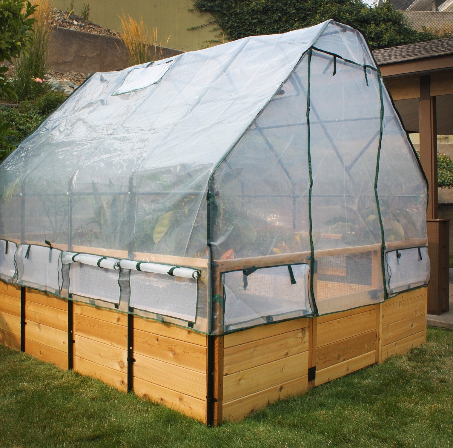 Outdoor Living Today Garden In a Box | 8 x 8 with Greenhouse