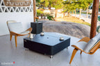 Elementi Plus Copenhagen Marble Porcelain Fire Table