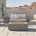 Real Flame Aegean 42" Rectangle Propane or Natural Gas Fire Pit Table