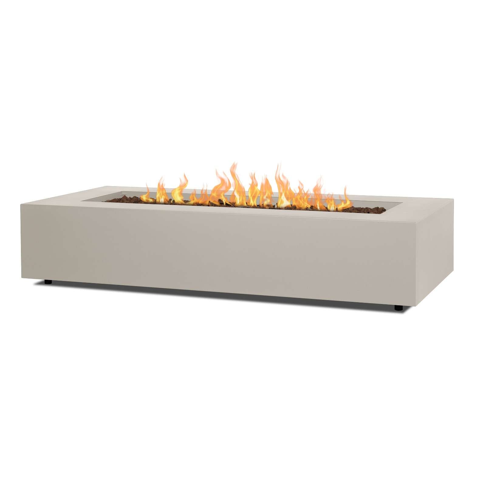 Real Flame Aegean 70" Rectangle Propane or Natural Gas Fire Pit Table