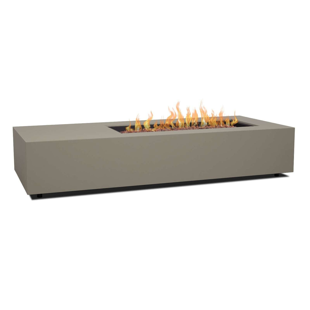 Real Flame Aegean 75" Asymmetrical Rectangle Propane or Natural Gas Fire Pit Table