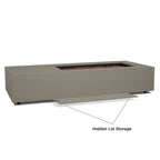 Real Flame Aegean 75" Asymmetrical Rectangle Propane or Natural Gas Fire Pit Table