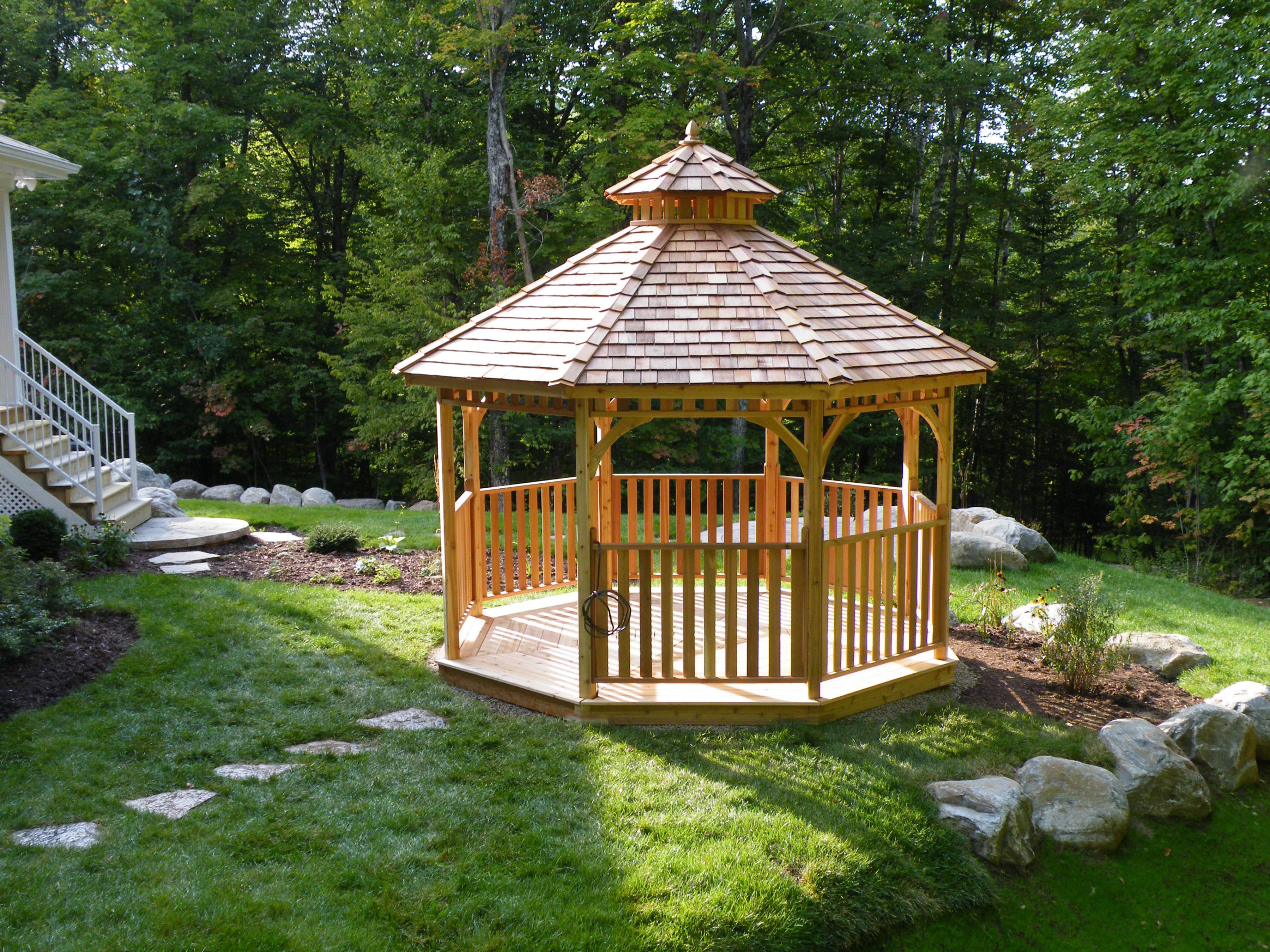 Outdoor Living Today 12′ Bayside Panelized Octagon Gazebo