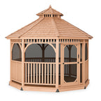 Outdoor Living Today 12′ Bayside Gazebo with Screen Kit
