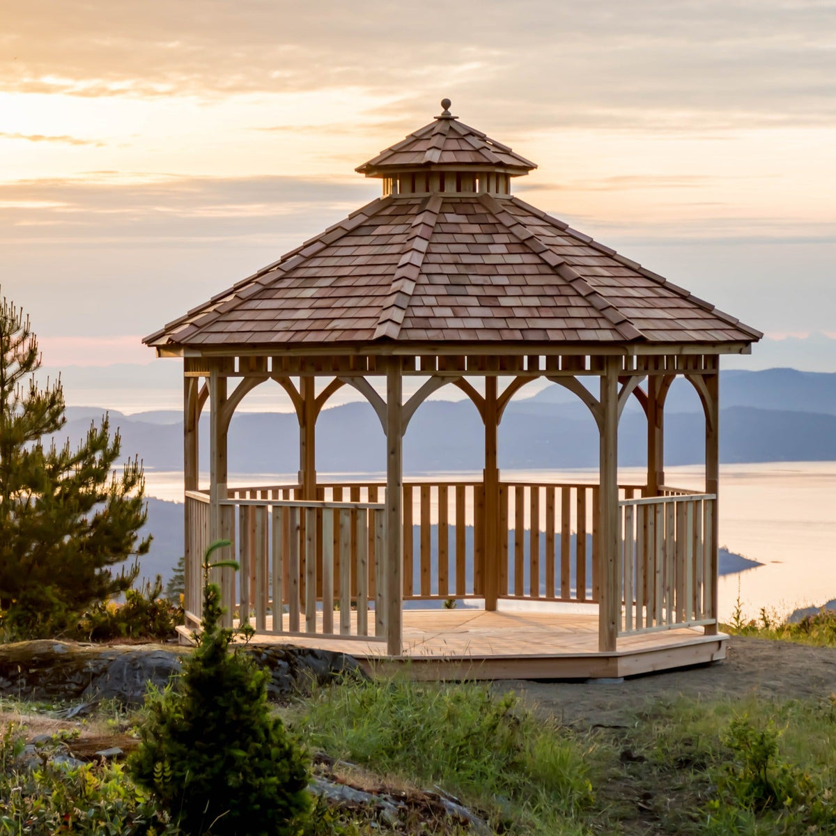 Outdoor Living Today 10′ Bayside Panelized Octagon Gazebo