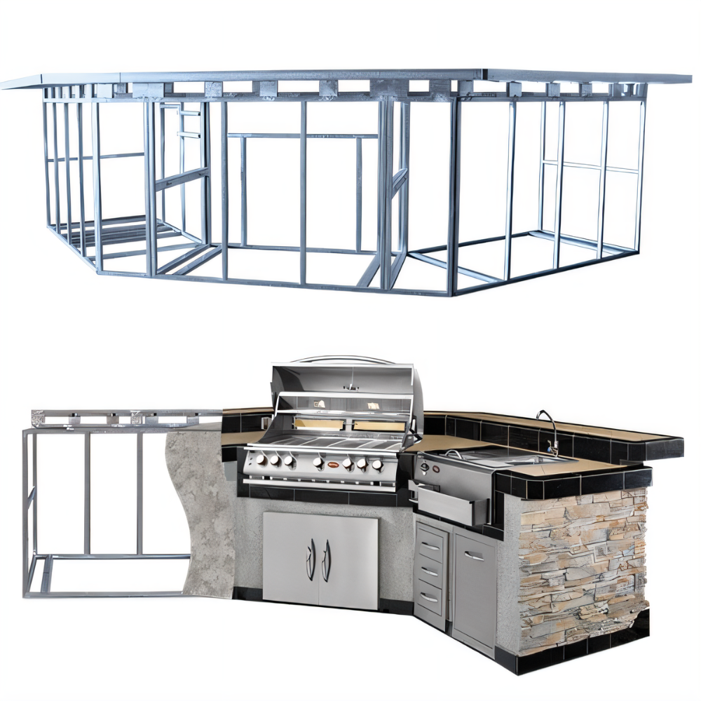Cal Flame BBQ Kitchen Island Laguna Pavilion - GPV3100