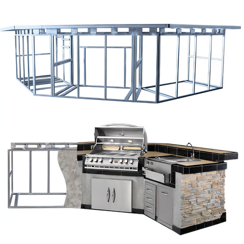Cal Flame BBQ Kitchen Island Laguna Pavilion - GPV3100