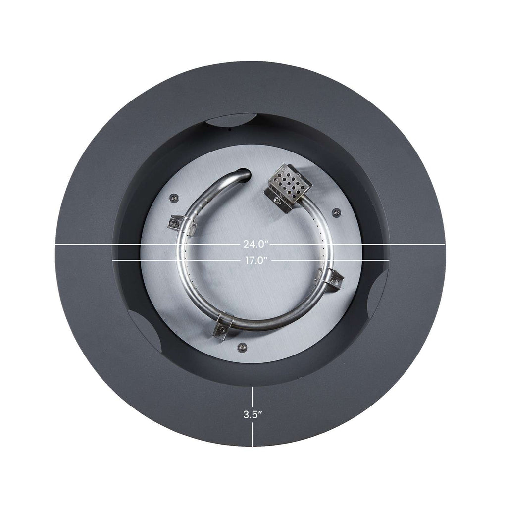 Real Flame Aegean 24" Round Fire Table
