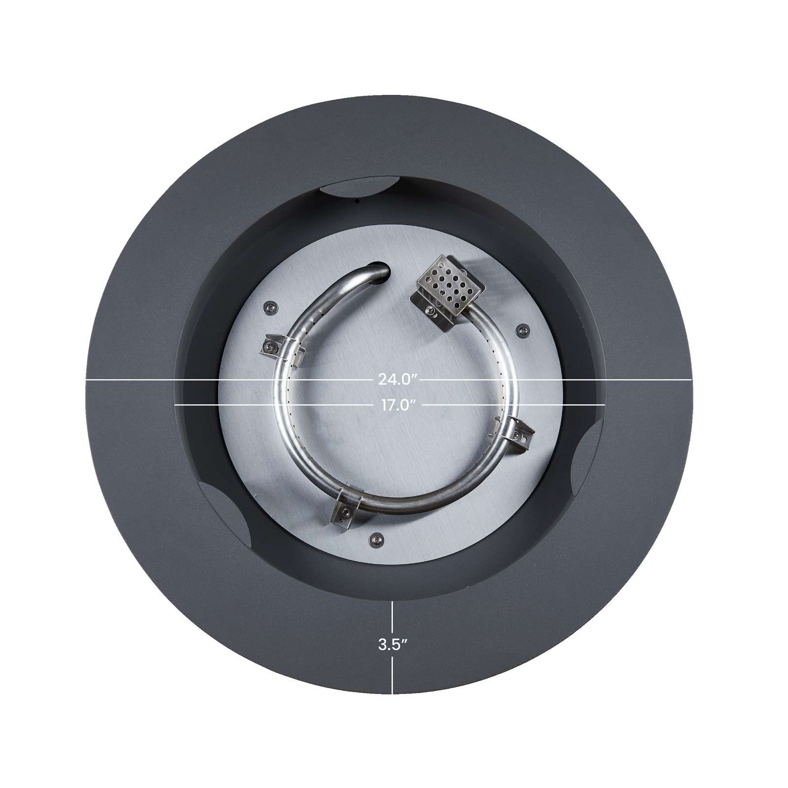 Real Flame Aegean 24" Round Fire Table