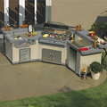 Cal Flame BBQ Kitchen Island Laguna Pavilion - GPV3100