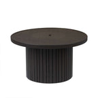 Real Flame Calvin 44" Round Fire Pit Table With Hidden Propane Tank